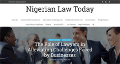 Desktop Screenshot of nigerianlawtoday.com