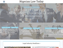 Tablet Screenshot of nigerianlawtoday.com